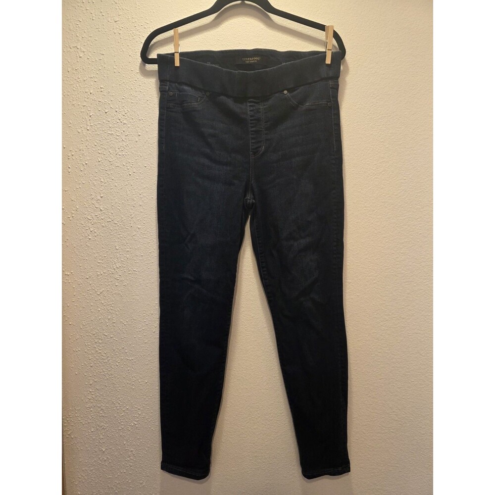 Liverpool Jeans Company Sienna Pull On Stretch Black Leggings Women's Size 12/31